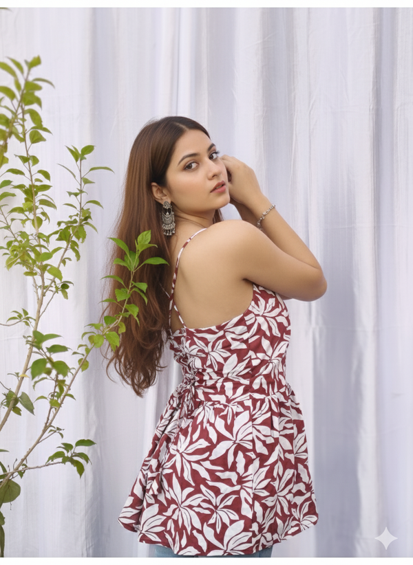 Suvasna Ethnics Brown Short Kurti