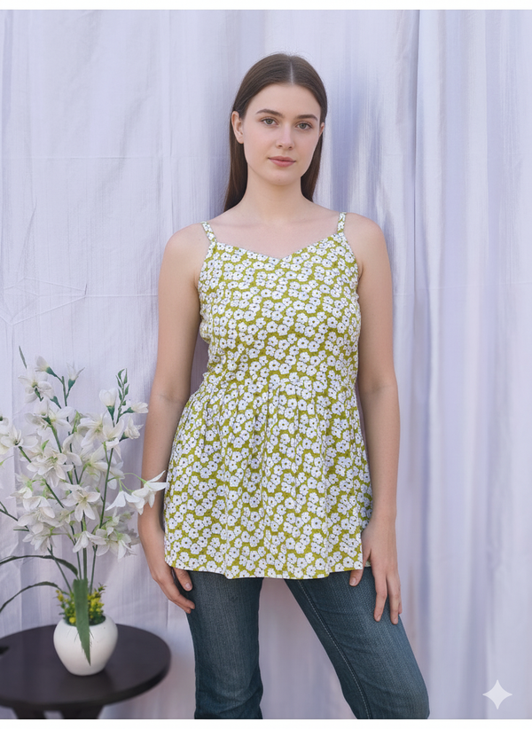Suvasna Ethics Light Green Short Kurti