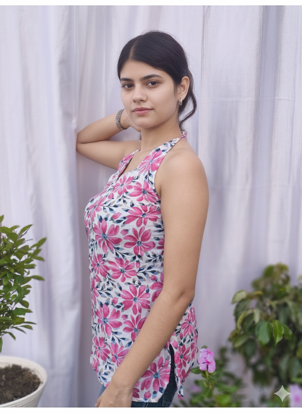 Suvasna Ethnics Pink Short Kurti