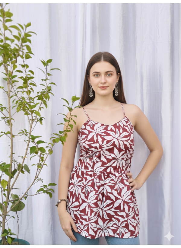 Suvasna Ethnics Brown Short Kurti