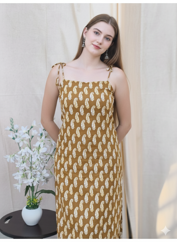 Suvasna Ethnics Brown Long Kurti
